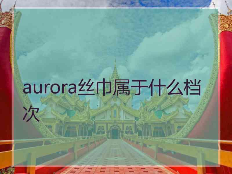 aurora丝巾属于什么档次