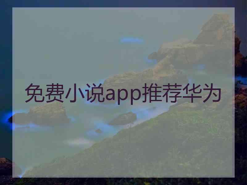 免费小说app推荐华为