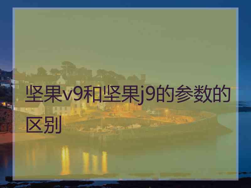 坚果v9和坚果j9的参数的区别