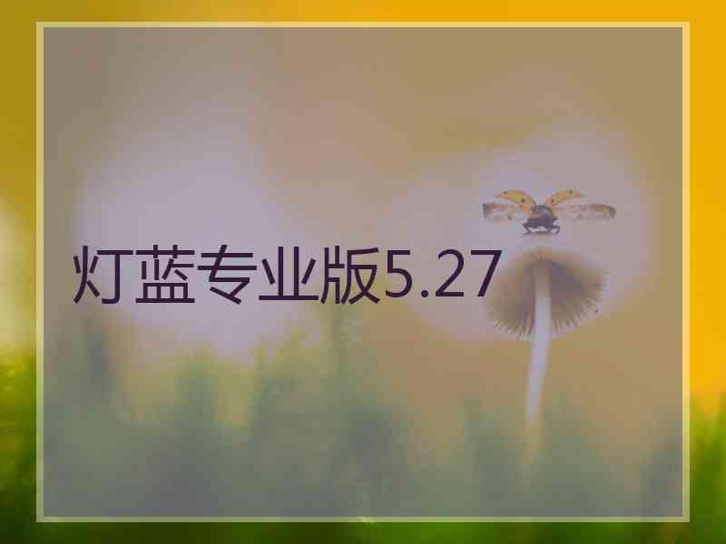 灯蓝专业版5.27