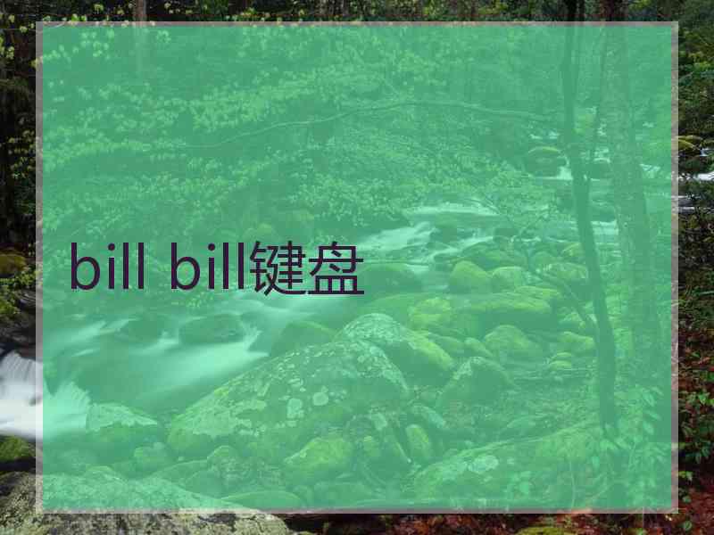 bill bill键盘