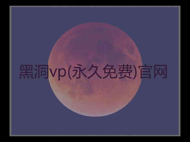 黑洞vp(永久免费)官网