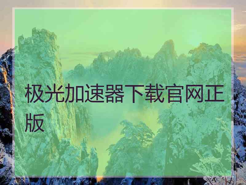 极光加速器下载官网正版