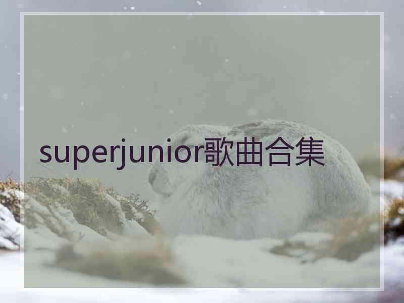 superjunior歌曲合集