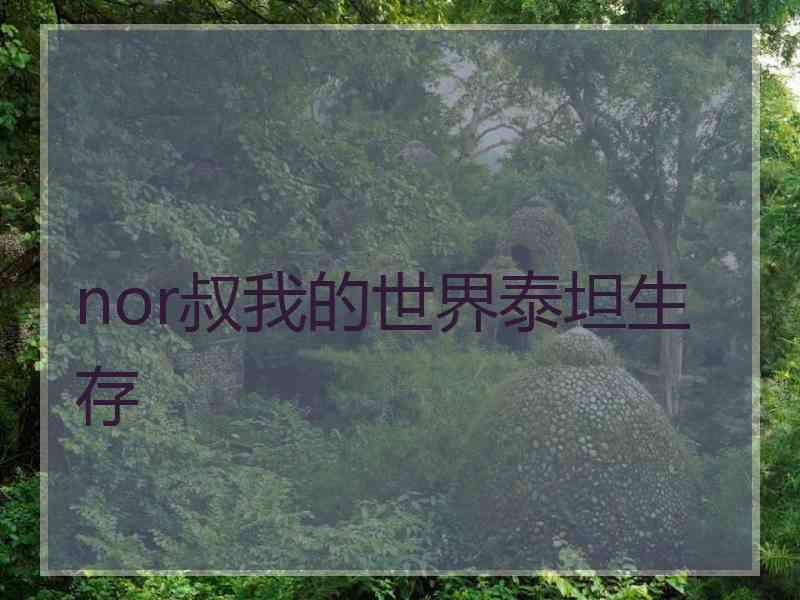 nor叔我的世界泰坦生存