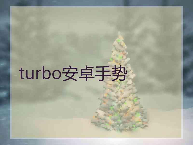 turbo安卓手势