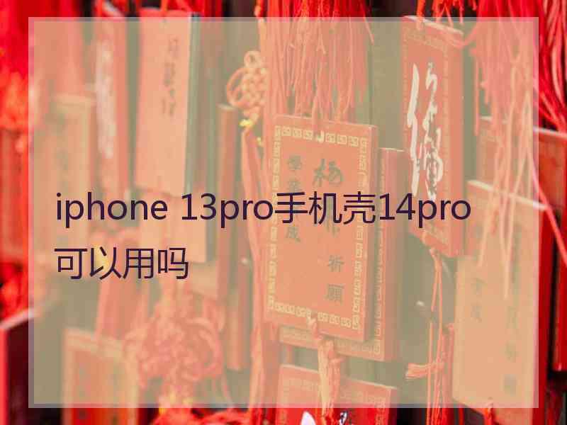 iphone 13pro手机壳14pro可以用吗