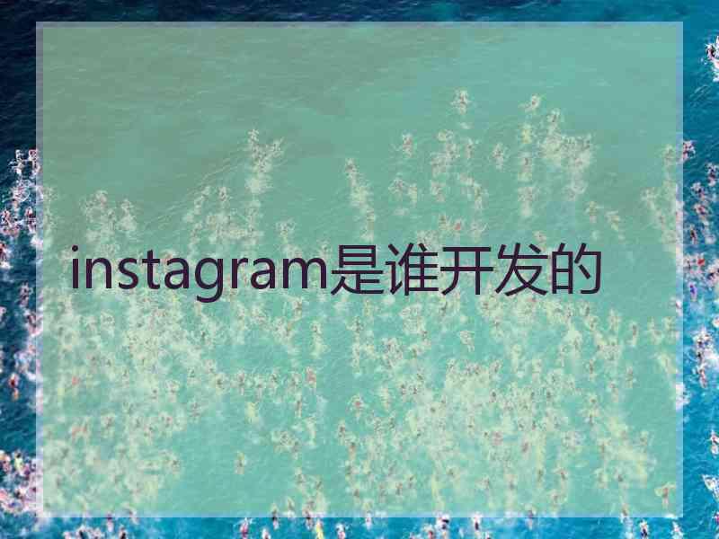 instagram是谁开发的