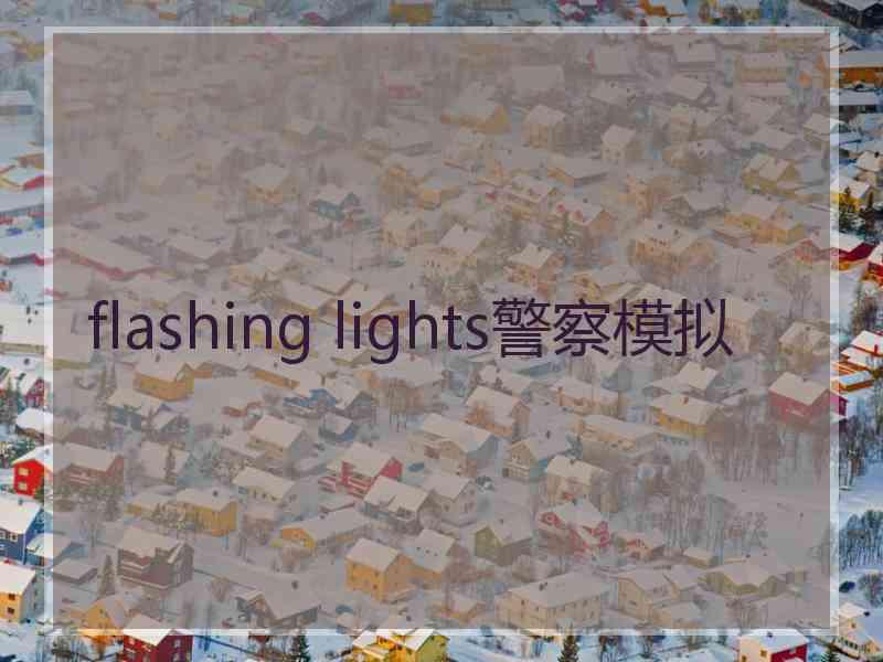 flashing lights警察模拟