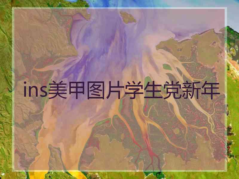 ins美甲图片学生党新年