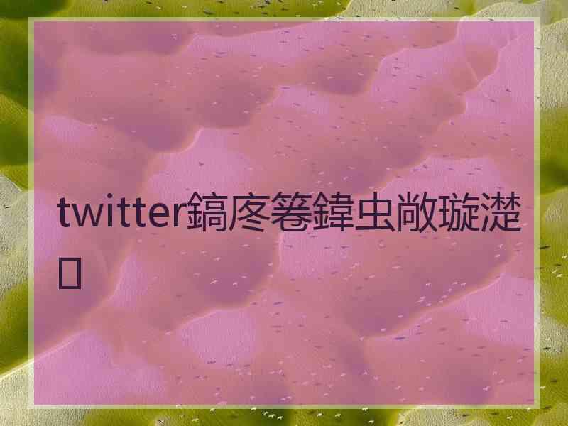 twitter鎬庝箞鍏虫敞璇濋