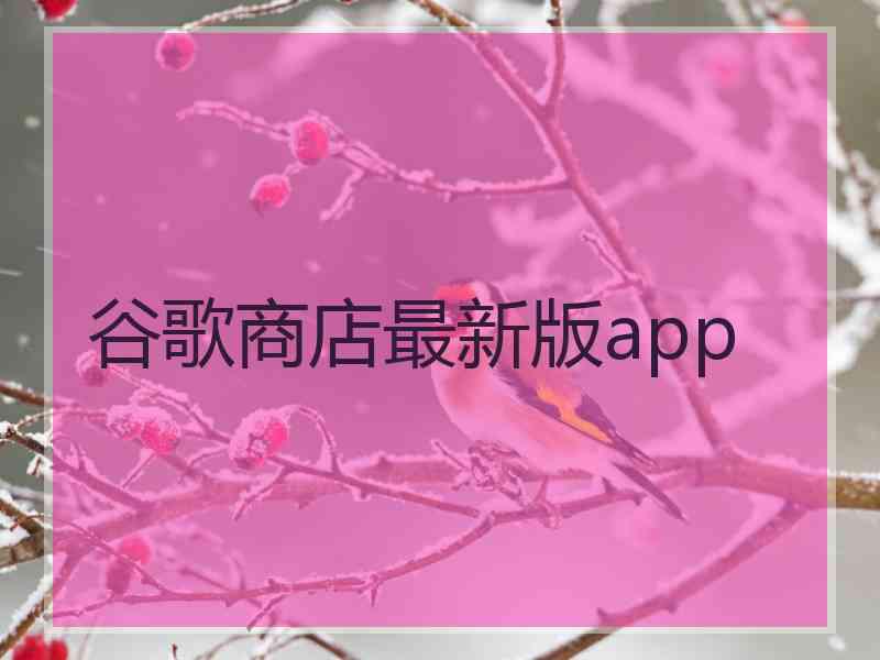 谷歌商店最新版app