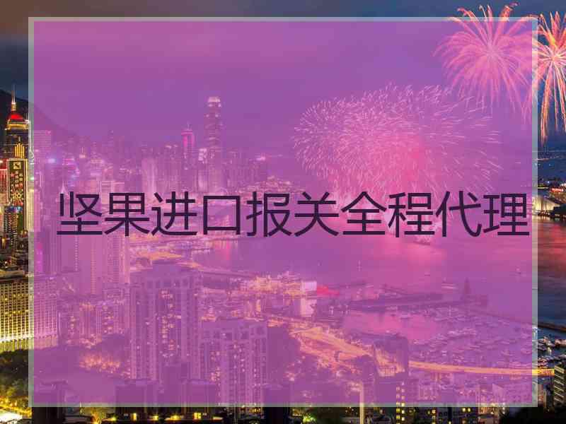 坚果进口报关全程代理