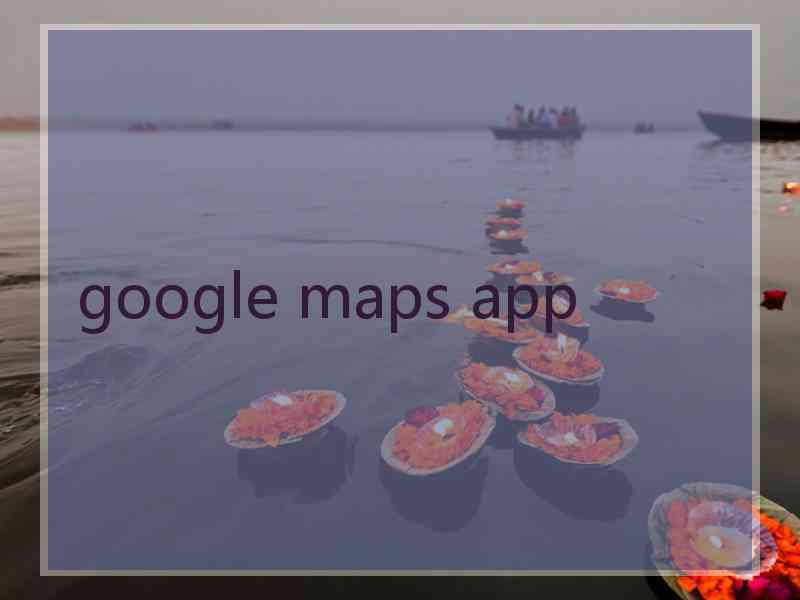 google maps app