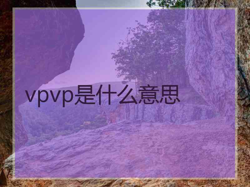 vpvp是什么意思