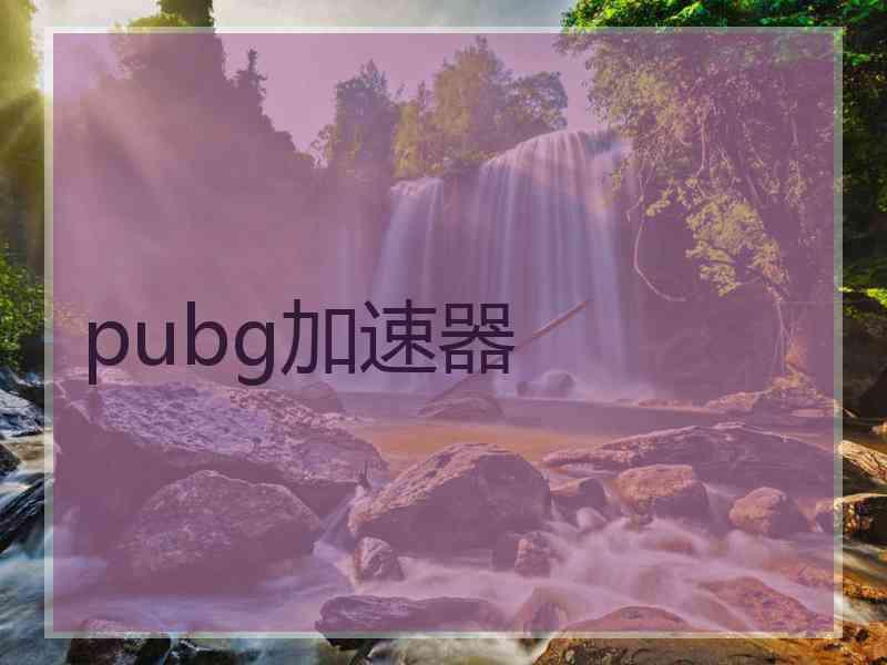 pubg加速器