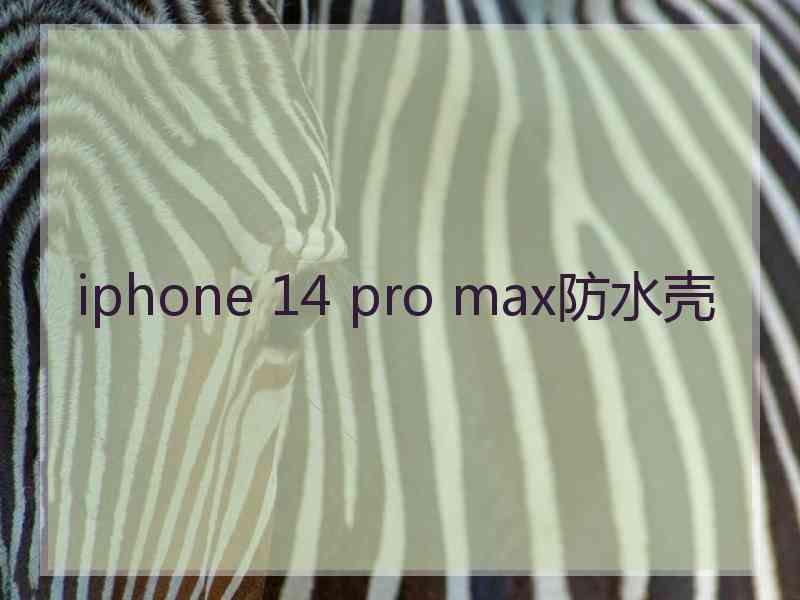 iphone 14 pro max防水壳