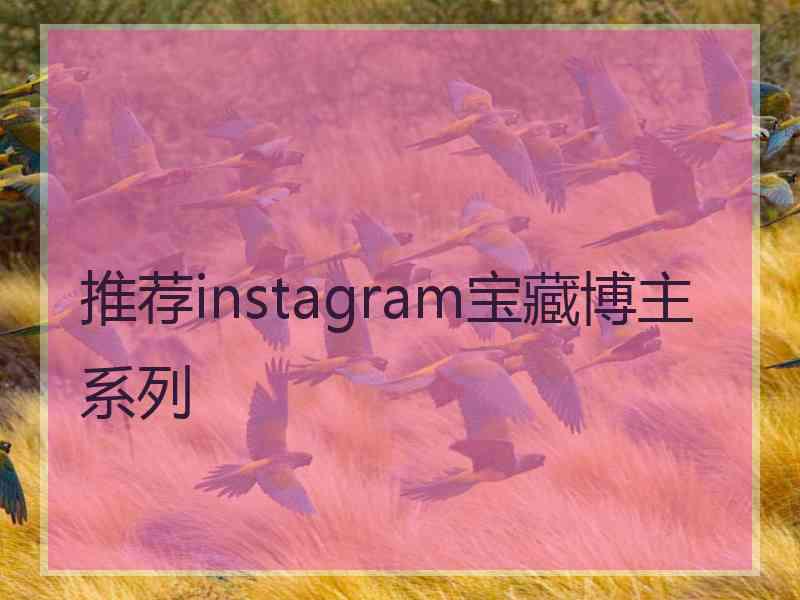 推荐instagram宝藏博主系列