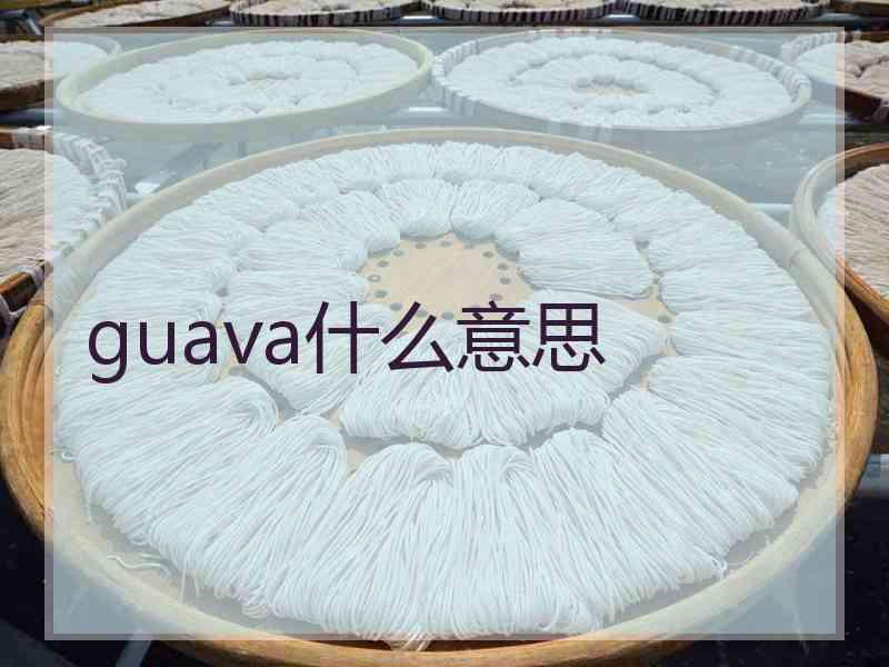 guava什么意思