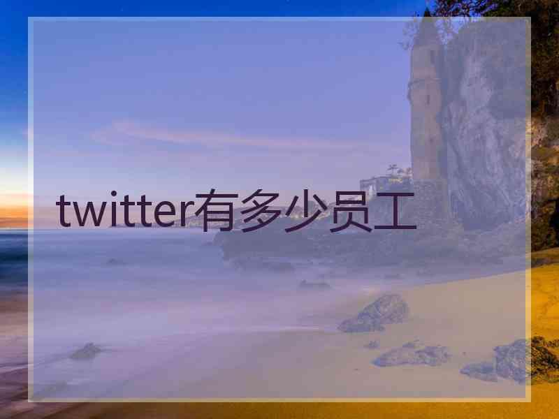 twitter有多少员工