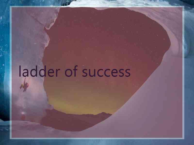 ladder of success