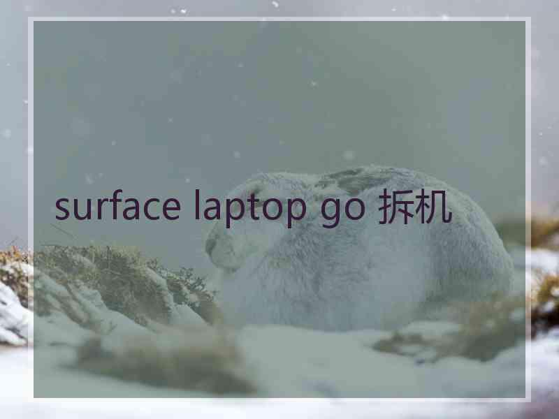 surface laptop go 拆机