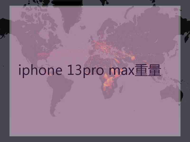 iphone 13pro max重量