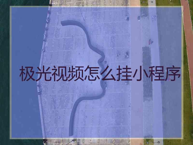 极光视频怎么挂小程序