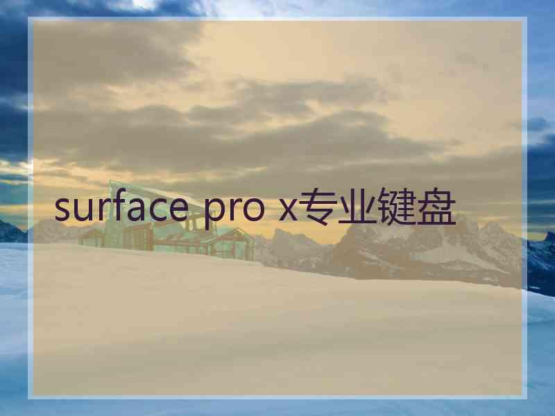 surface pro x专业键盘