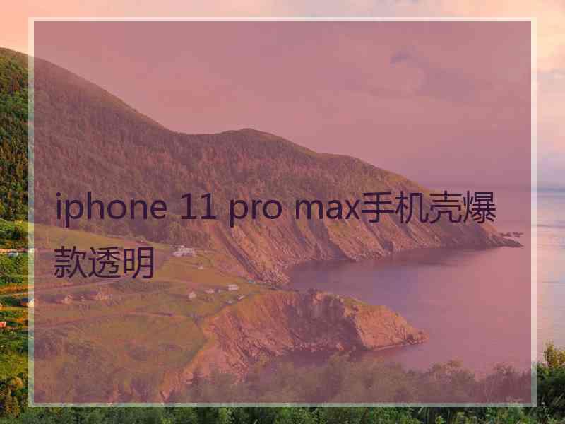 iphone 11 pro max手机壳爆款透明