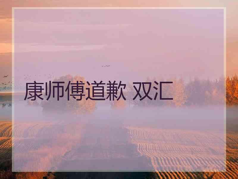 康师傅道歉 双汇