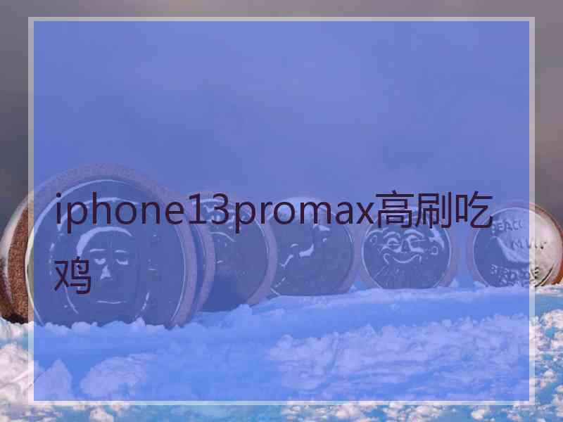 iphone13promax高刷吃鸡