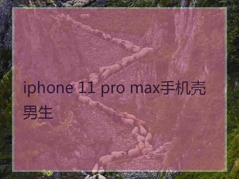 iphone 11 pro max手机壳男生