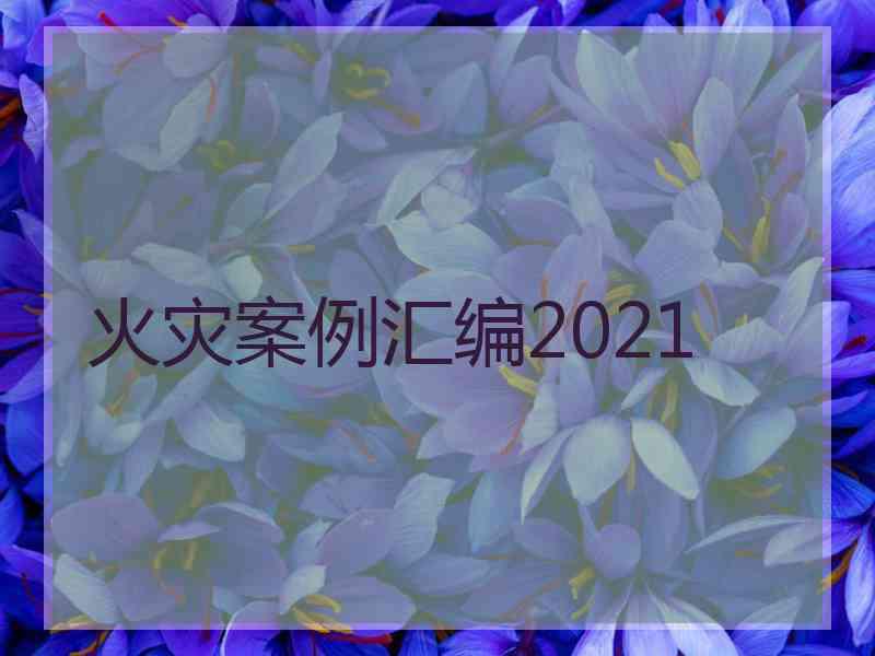 火灾案例汇编2021