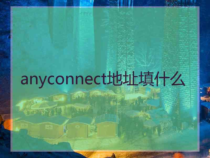 anyconnect地址填什么