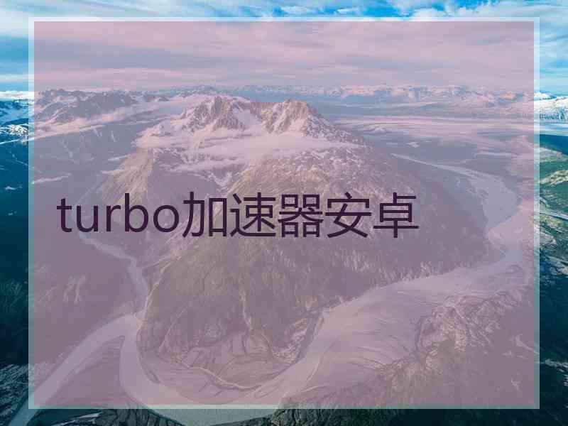 turbo加速器安卓