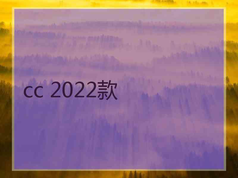 cc 2022款