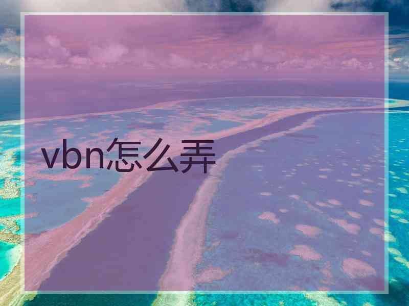 vbn怎么弄