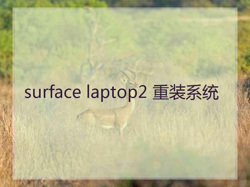 surface laptop2 重装系统