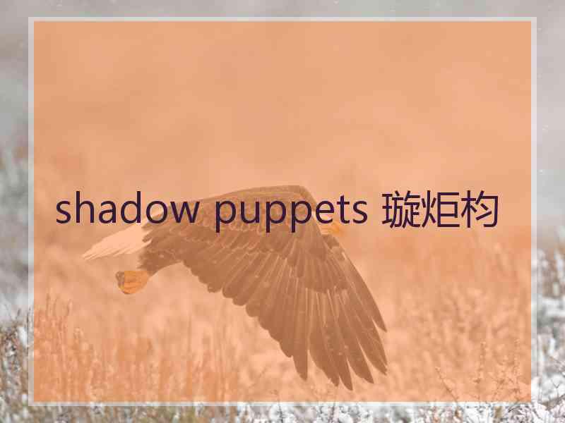 shadow puppets 璇炬枃