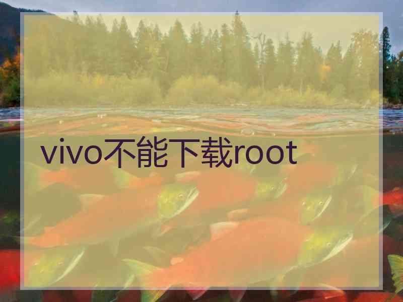 vivo不能下载root