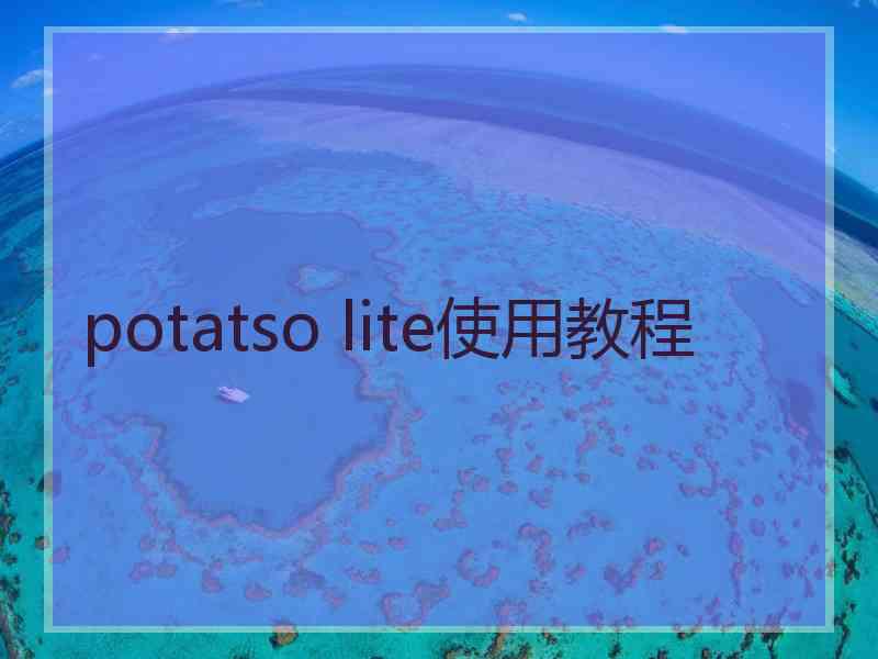 potatso lite使用教程