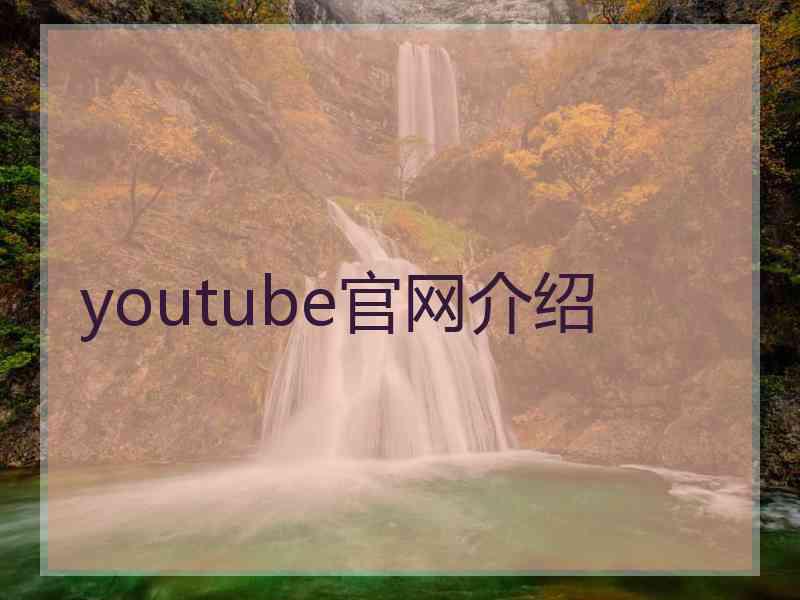 youtube官网介绍