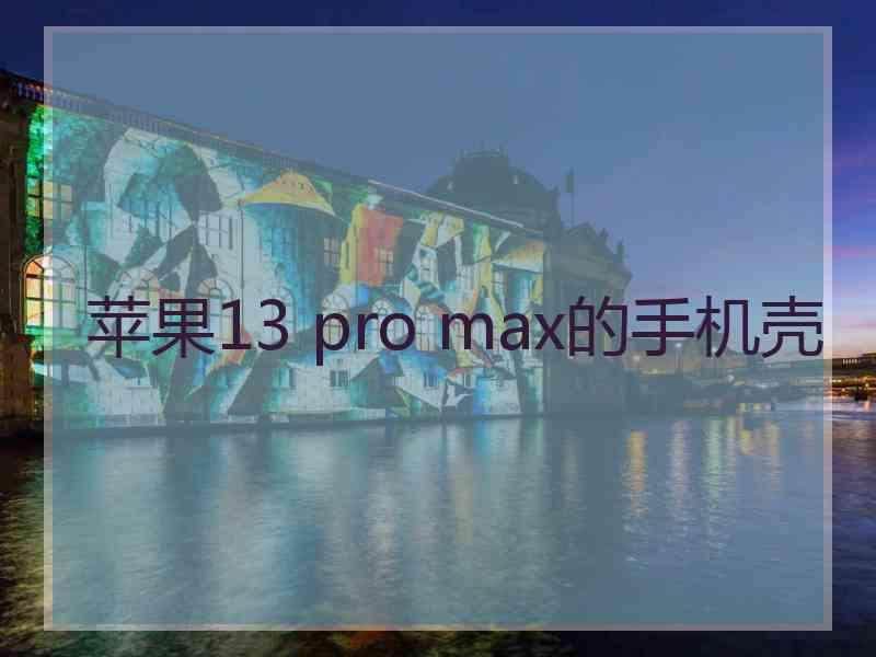 苹果13 pro max的手机壳