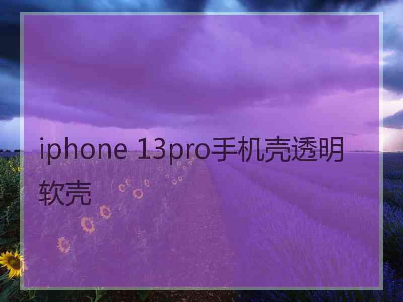 iphone 13pro手机壳透明 软壳