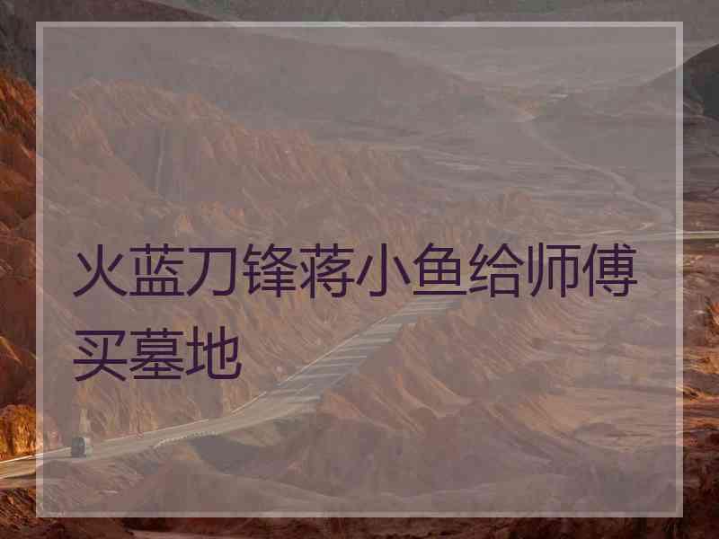 火蓝刀锋蒋小鱼给师傅买墓地