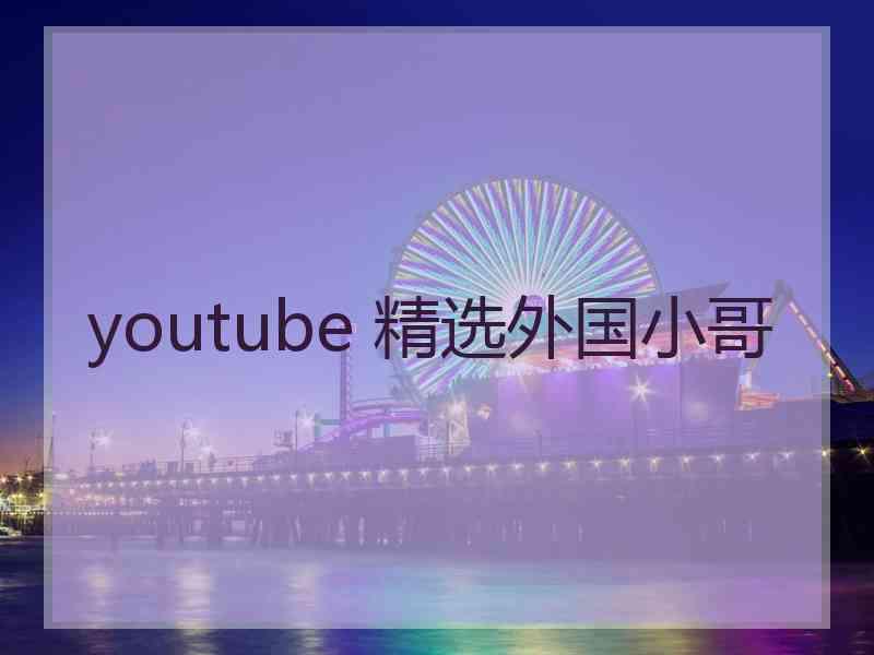 youtube 精选外国小哥