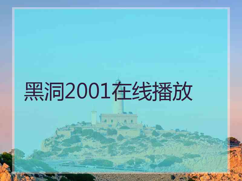 黑洞2001在线播放