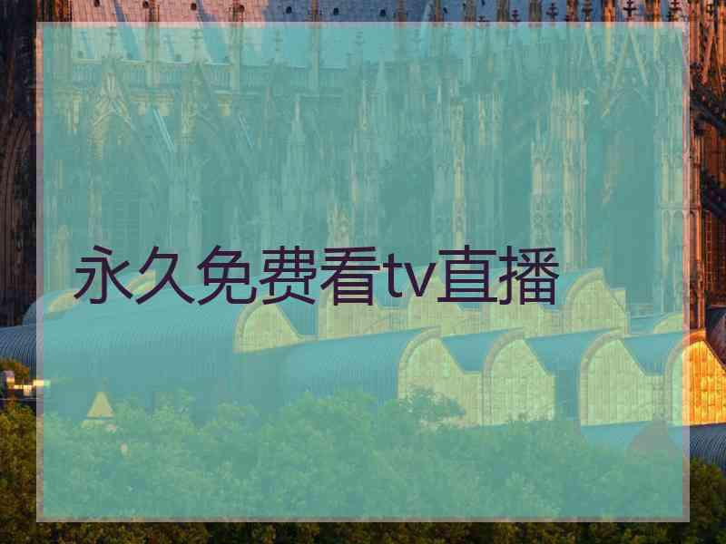 永久免费看tv直播