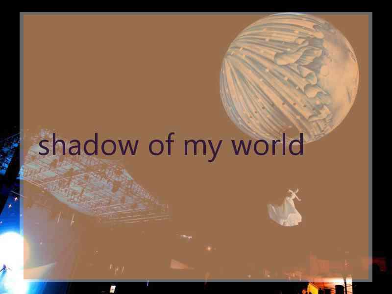 shadow of my world